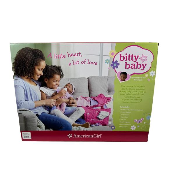 American Girl Doll Bitty Baby BB1 Gift Set African American New in Box - Picture 2 of 12